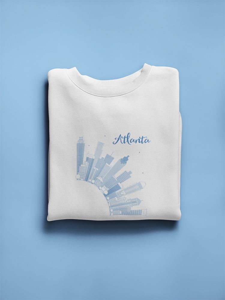 Atlanta Skyscrapers Drawing Sweatshirt Women's -Image by Shutterstock