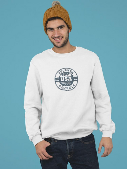 Atlanta Georgia Stamp Grunge  Sweatshirt Men's -Image by Shutterstock