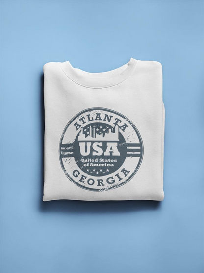 Atlanta Georgia Stamp Grunge  Sweatshirt Men's -Image by Shutterstock
