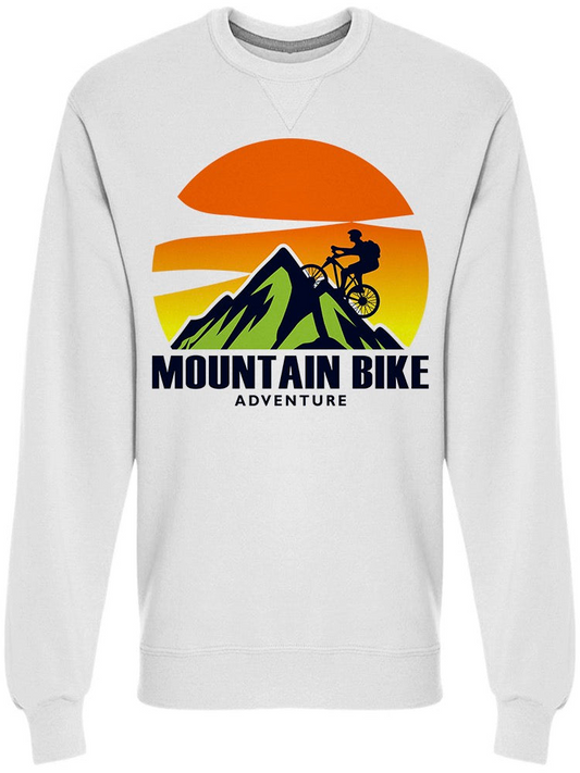 Mountain Bike Sunset Sweatshirt Men's -Image by Shutterstock