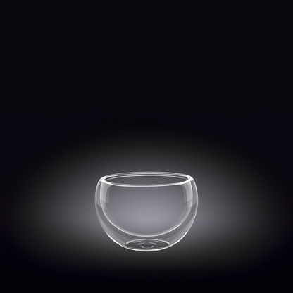 Double-Wall Vacuum Sealed Thermo Glass Bowl 1.7 Fl Oz | 50 Ml