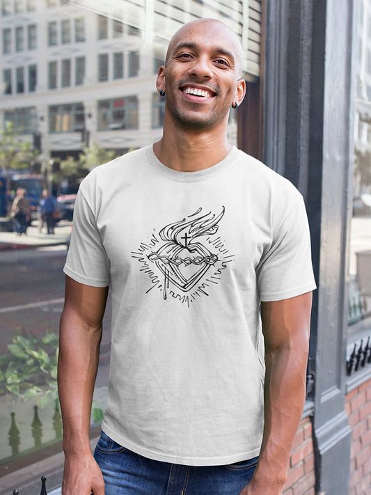 Jesus Christ Sacred Heart Tee Men's -Image by Shutterstock