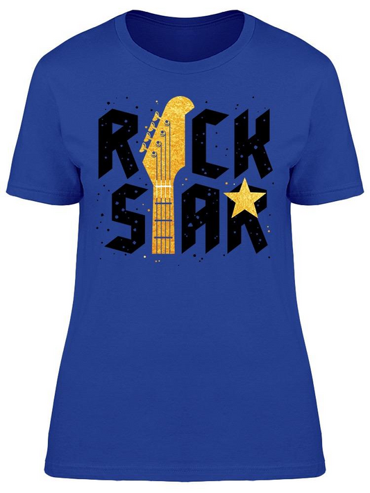 Typography Rock Star Tee Women's -Image by Shutterstock