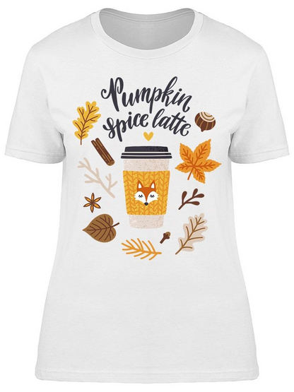 Pumpkin Spice Latte Tee Women's -Image by Shutterstock