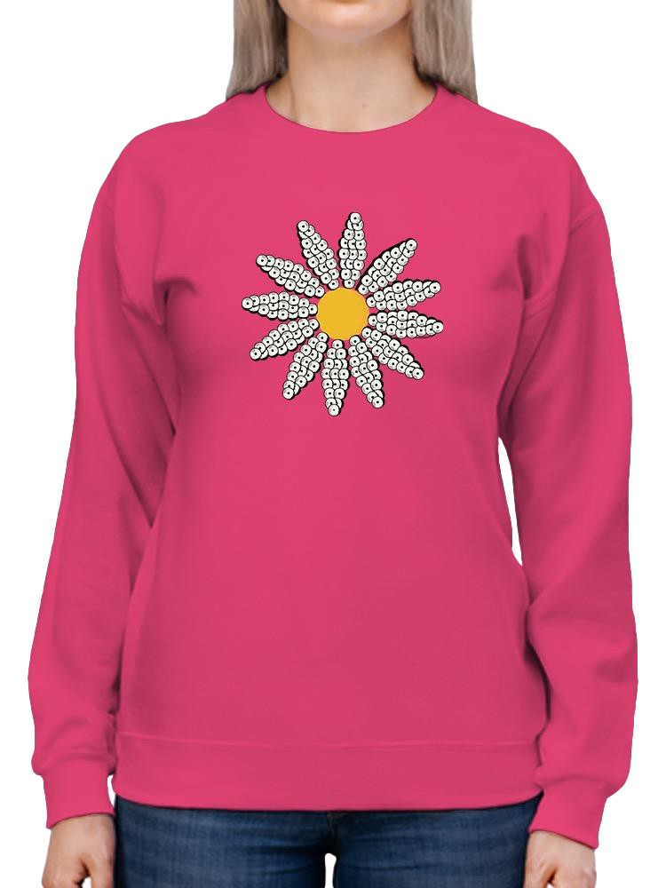 Daisy Sequins Art Sweatshirt Women's -Image by Shutterstock