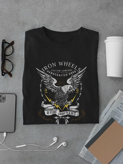 Old School Eagle Badge T-shirt -Image by Shutterstock