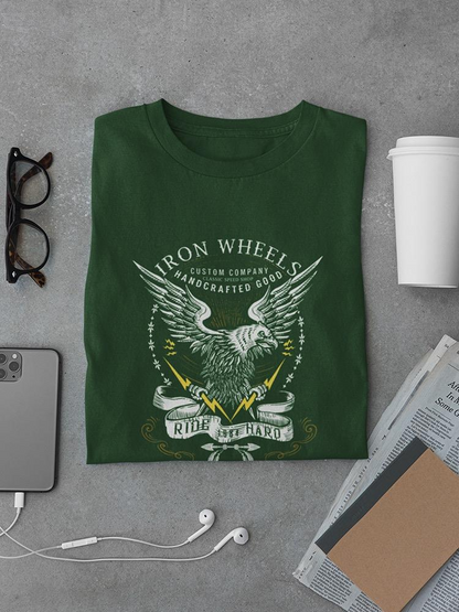 Old School Eagle Badge T-shirt -Image by Shutterstock
