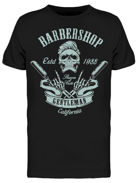 Poster. Barbershop  Tee Men's -Image by Shutterstock
