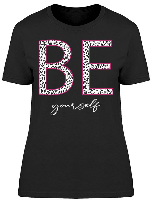 Be Yourself Animal Print Tee Women's -Image by Shutterstock