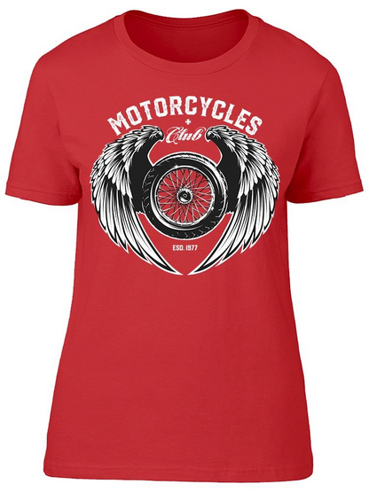 Motorcycles Club, Winged Wheel Tee Women's -Image by Shutterstock