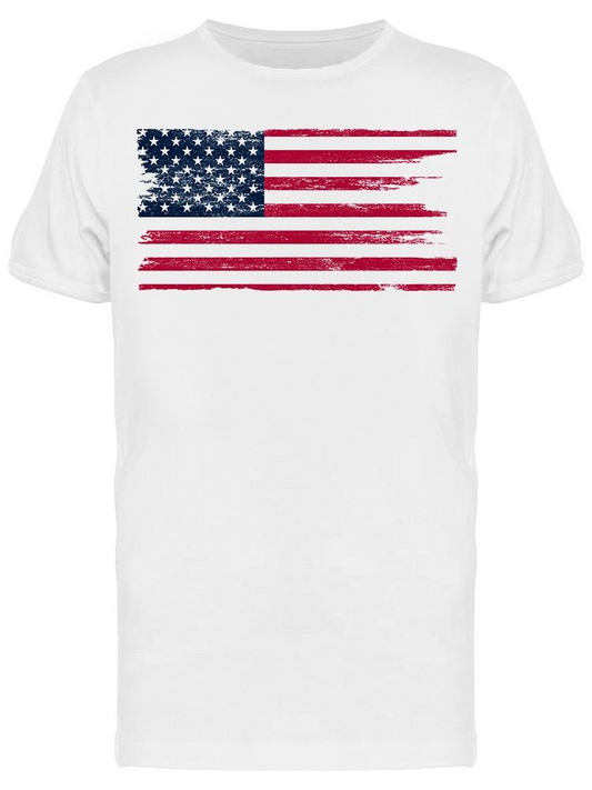 American Flag At Top Tee Men's -Image by Shutterstock