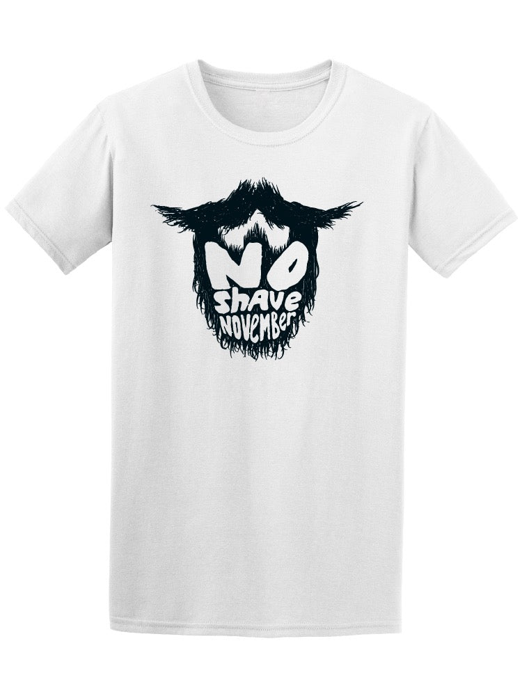 No Shave November Beard Tee Men's -Image by Shutterstock