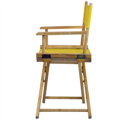 18" Director's Chair Natural Frame-Yellow Canvas