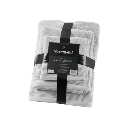 20% Tencel/Lyocel 75% Cotton 5% Silverbac 6pcs Towel Set BR73-3750