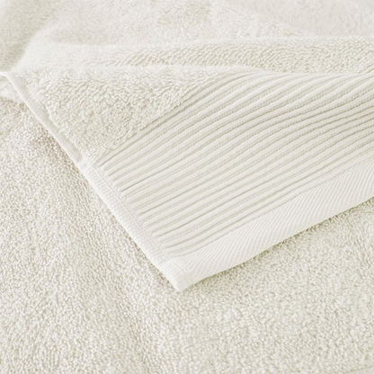 20% Tencel/Lyocel 75% Cotton 5% Silverbac 6pcs Towel Set Ivory 30x56"(2)/16x28"(2)/13x13"(2)