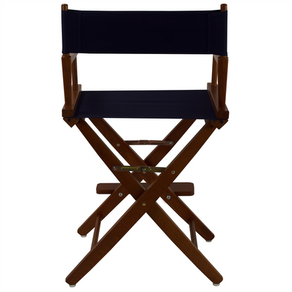 American Trails Extra-Wide Premium 24"  Directors Chair Mission Oak Frame W/Navy Color Cover