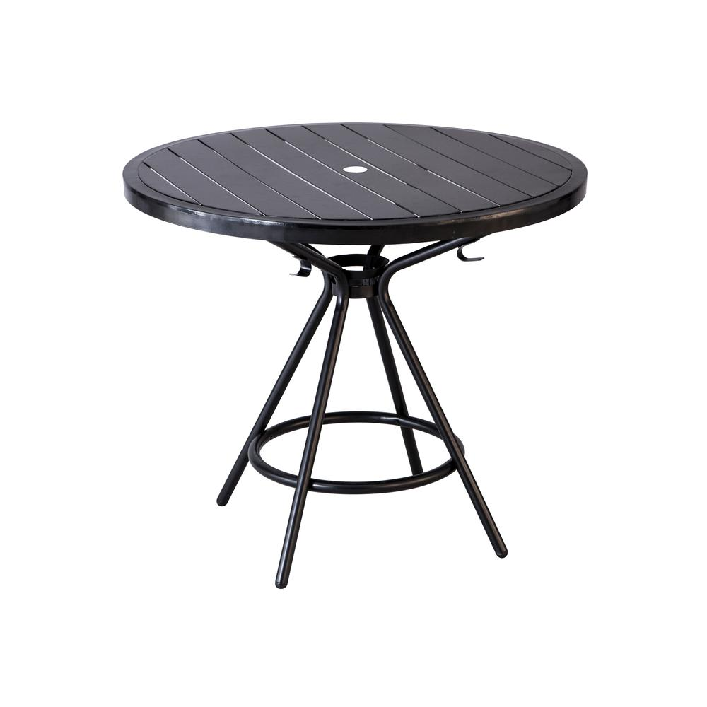 CoGo Tables, Steel, Round, 36" Diameter x 29 1/2" High, Black