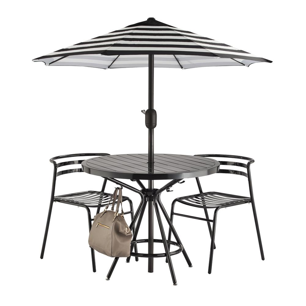 CoGo Tables, Steel, Round, 36" Diameter x 29 1/2" High, Black