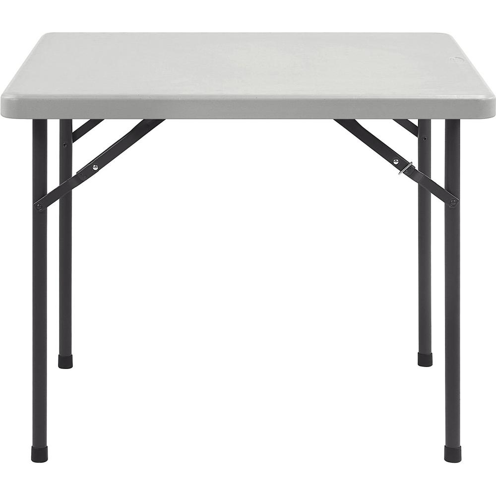 Lorell Banquet Folding Table - 29" Height x 36" Width x 36" Depth - Gray, Powder Coated - 1 Each