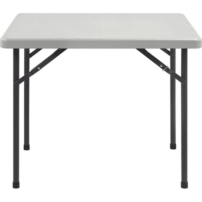 Lorell Banquet Folding Table - 29" Height x 36" Width x 36" Depth - Gray, Powder Coated - 1 Each