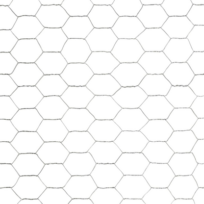 vidaXL Chicken Wire Fence Galvanized Steel 82'x4.9' Silver