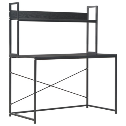 vidaXL Computer Desk Black 47.2"x23.6"x54.3"