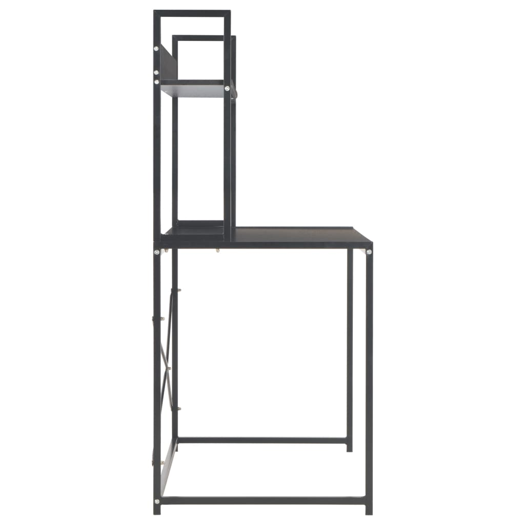 vidaXL Computer Desk Black 47.2"x23.6"x54.3"