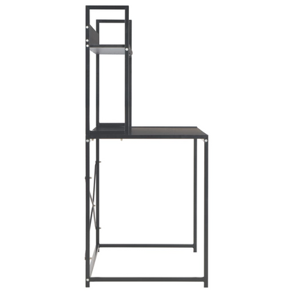 vidaXL Computer Desk Black 47.2"x23.6"x54.3"