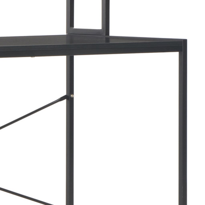 vidaXL Computer Desk Black 47.2"x23.6"x54.3"