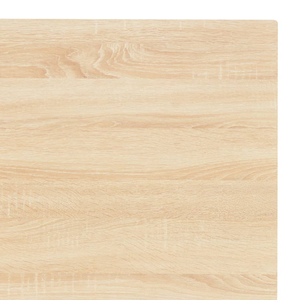 vidaXL Computer Desk White and Oak 47.2"x23.6"x27.6"