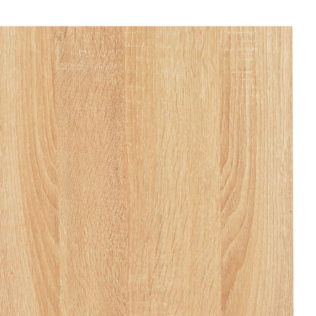 vidaXL Computer Desk Black and Oak 47.2"x23.6"x27.6"
