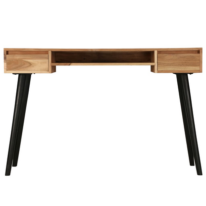 vidaXL Writing Table Solid Acacia Wood 46.5"x17.7"x29.9"