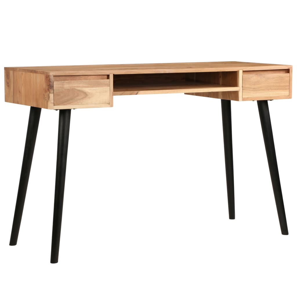 vidaXL Writing Table Solid Acacia Wood 46.5"x17.7"x29.9"