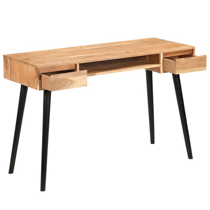 vidaXL Writing Table Solid Acacia Wood 46.5"x17.7"x29.9"