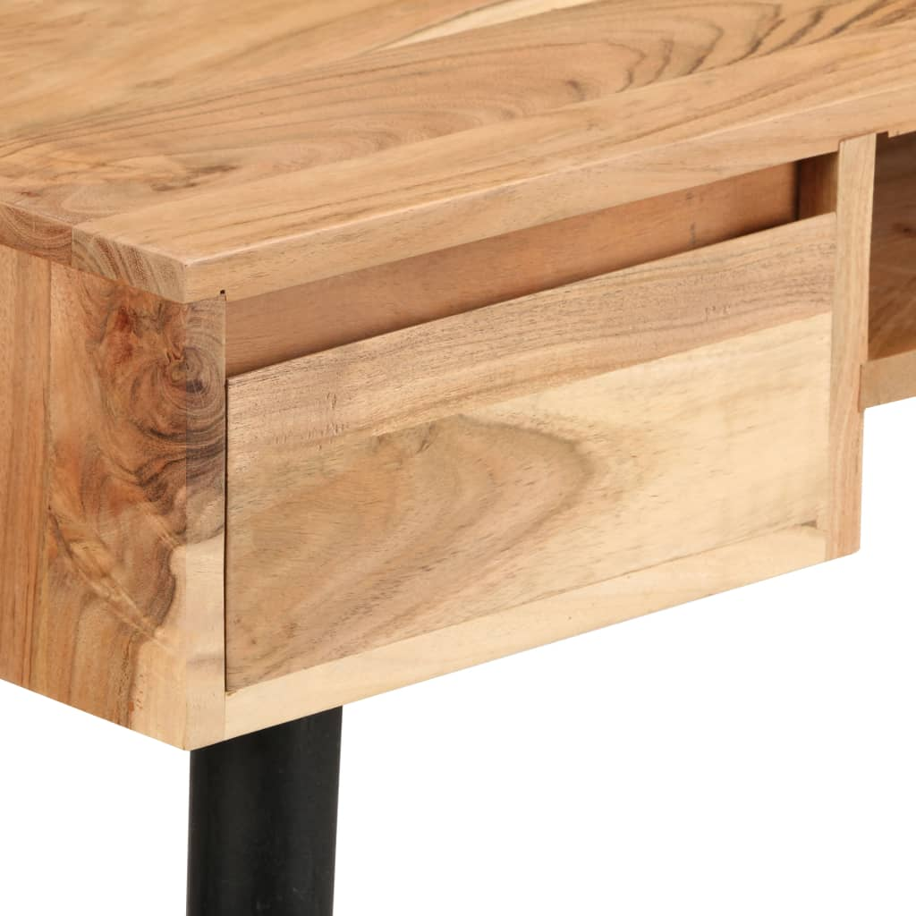 vidaXL Writing Table Solid Acacia Wood 46.5"x17.7"x29.9"
