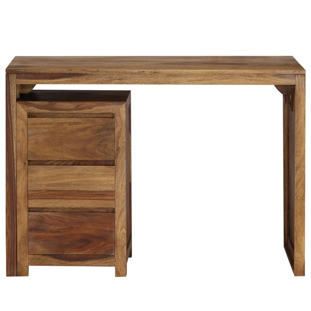 vidaXL Writing Table Solid Sheesham Wood 43.3"x21.7"x29.9"