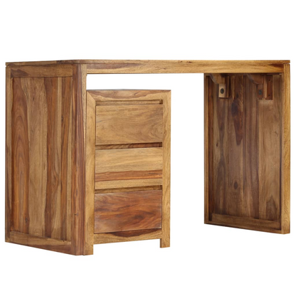 vidaXL Writing Table Solid Sheesham Wood 43.3"x21.7"x29.9"
