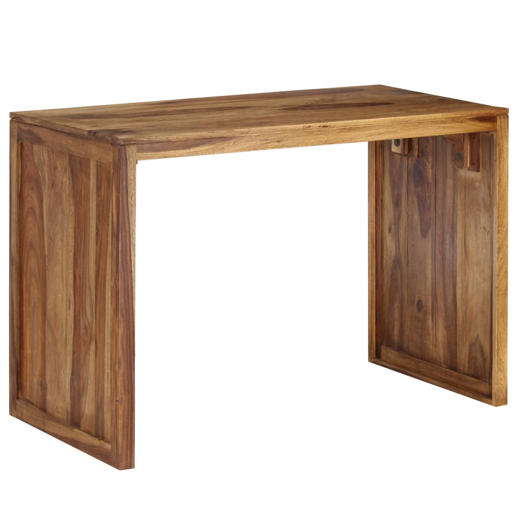 vidaXL Writing Table Solid Sheesham Wood 43.3"x21.7"x29.9"