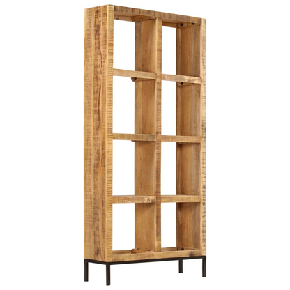 vidaXL Bookshelf 31.5"x9.8"x68.9" Solid Mango Wood