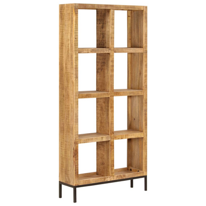vidaXL Bookshelf 31.5"x9.8"x68.9" Solid Mango Wood
