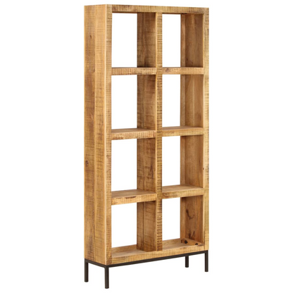 vidaXL Bookshelf 31.5"x9.8"x68.9" Solid Mango Wood