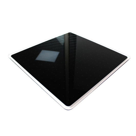 Black Multi-Purpose Grid Glass Dry Erase Board 14" x 14"