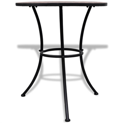 vidaXL 3 Piece Bistro Set Ceramic Tile Terracotta