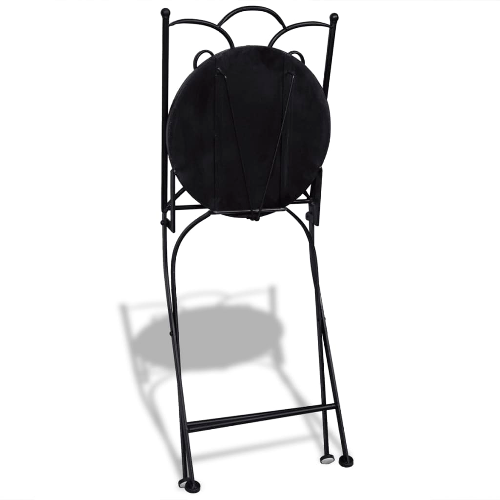 vidaXL 3 Piece Bistro Set Ceramic Tile Terracotta