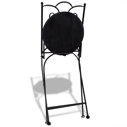 vidaXL 3 Piece Bistro Set Ceramic Tile Terracotta