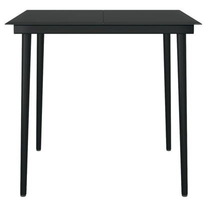 vidaXL 3 Piece Patio Dining Set Black