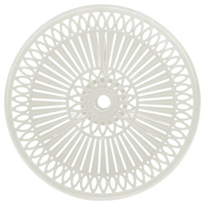 vidaXL 3 Piece Bistro Set Cast Aluminum White