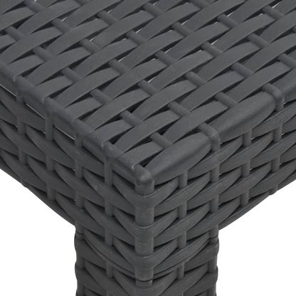 vidaXL 2 Piece Patio Lounge Set with Cushion PP Rattan Anthracite