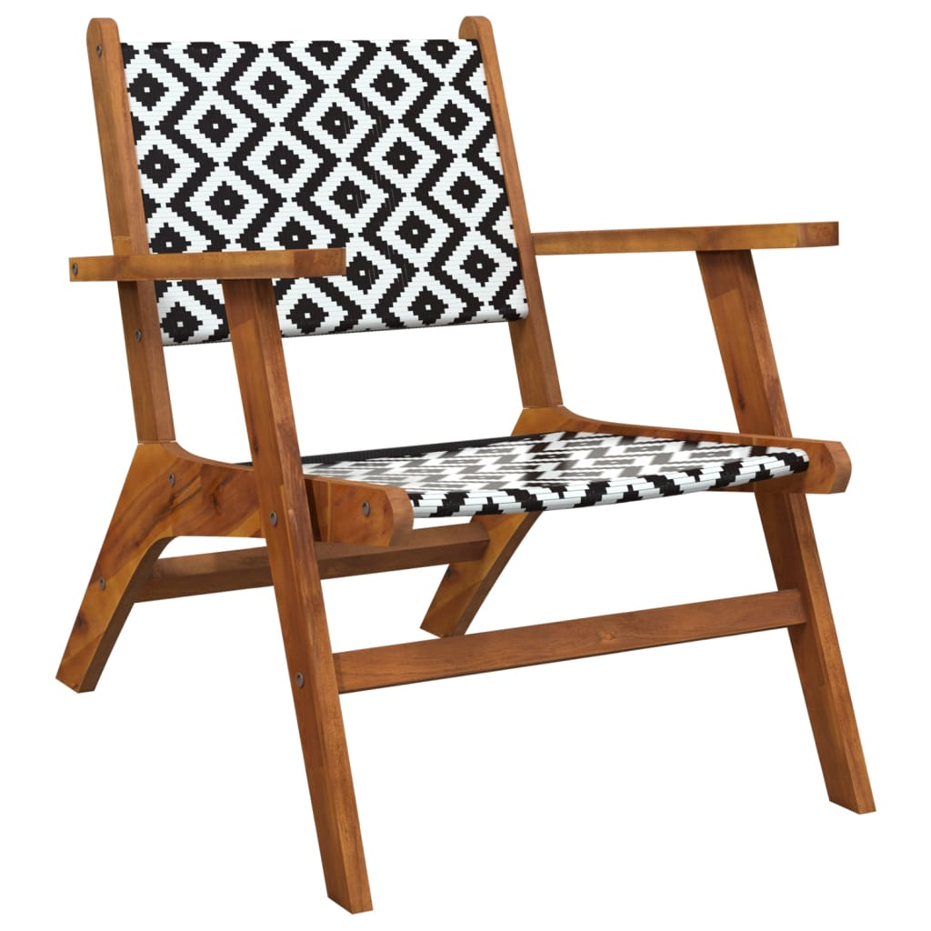 vidaXL Patio Chairs 2 pcs Solid Acacia Wood