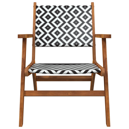 vidaXL Patio Chairs 2 pcs Solid Acacia Wood